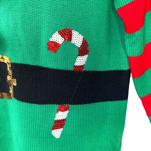 33 Degrees Santa's Helper Elf Ears Hoodie Size Medium - Picture 5 of 6